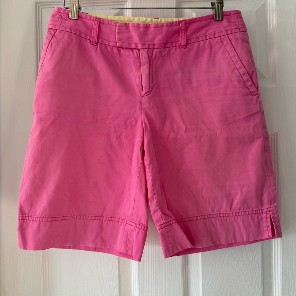 Lilly Pulitzer Pink Bermuda Shorts Vibrant Style